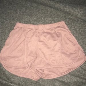 Knit blush shorts